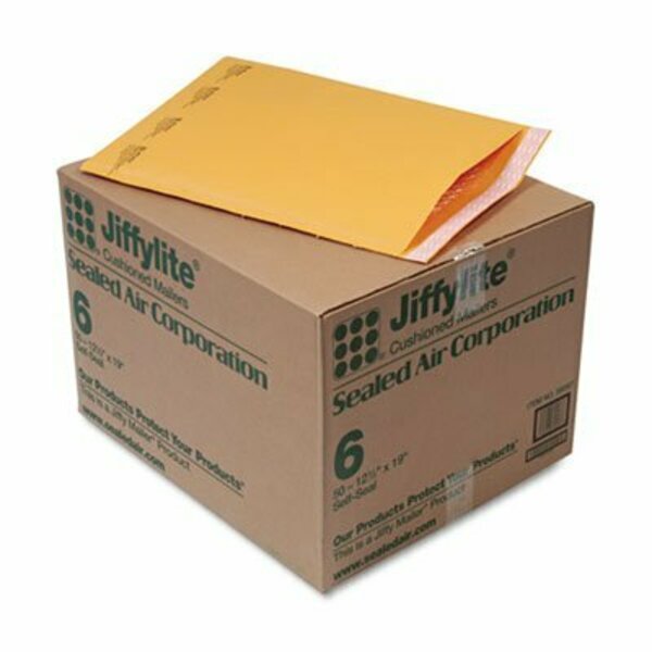 Essendant Industrial AA-Sealed Air Jiffylite&#174; Self Seal Mailer, #6, 12-1/2in x 19in, Golden Brown, 50PK 39097